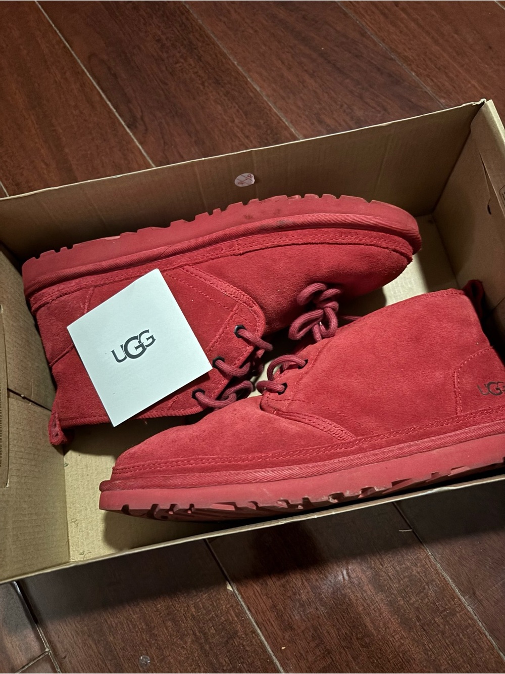 UGG Men's Chukka Suede Boots in Red
